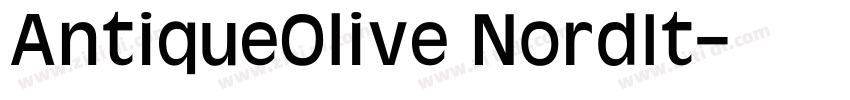 AntiqueOlive NordIt字体转换